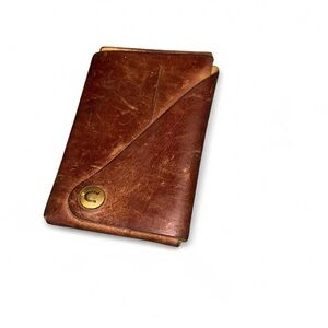 CRAZY HORSE CRAFT Minimalist Wallet Classic Brown Leather Cardholder